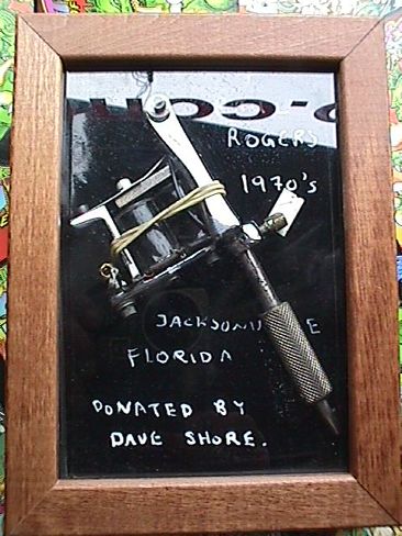 Rare hand made Paul Rogers machine. Donated by Dave Shore.